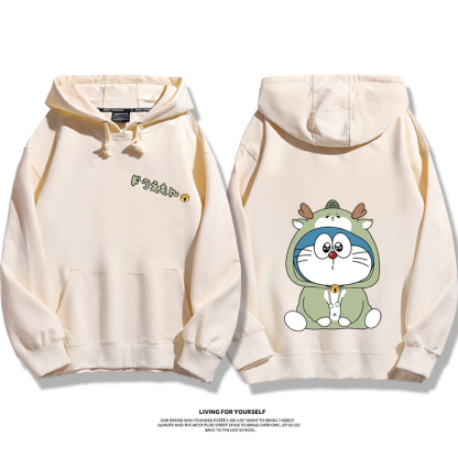 Q版新年叮噹貓新款 親子情侶男女款連帽衛衣-ZUIHANG SHOP