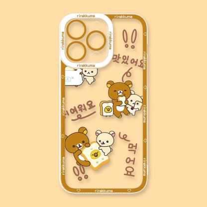 rirakkuma輕鬆熊天使眼透明防摔軟殼-ZUIHANG SHOP