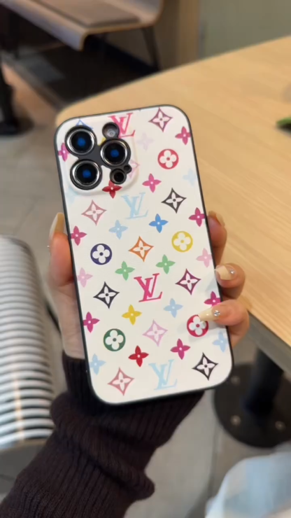 路易威登翻皮毛鐳射手機殼