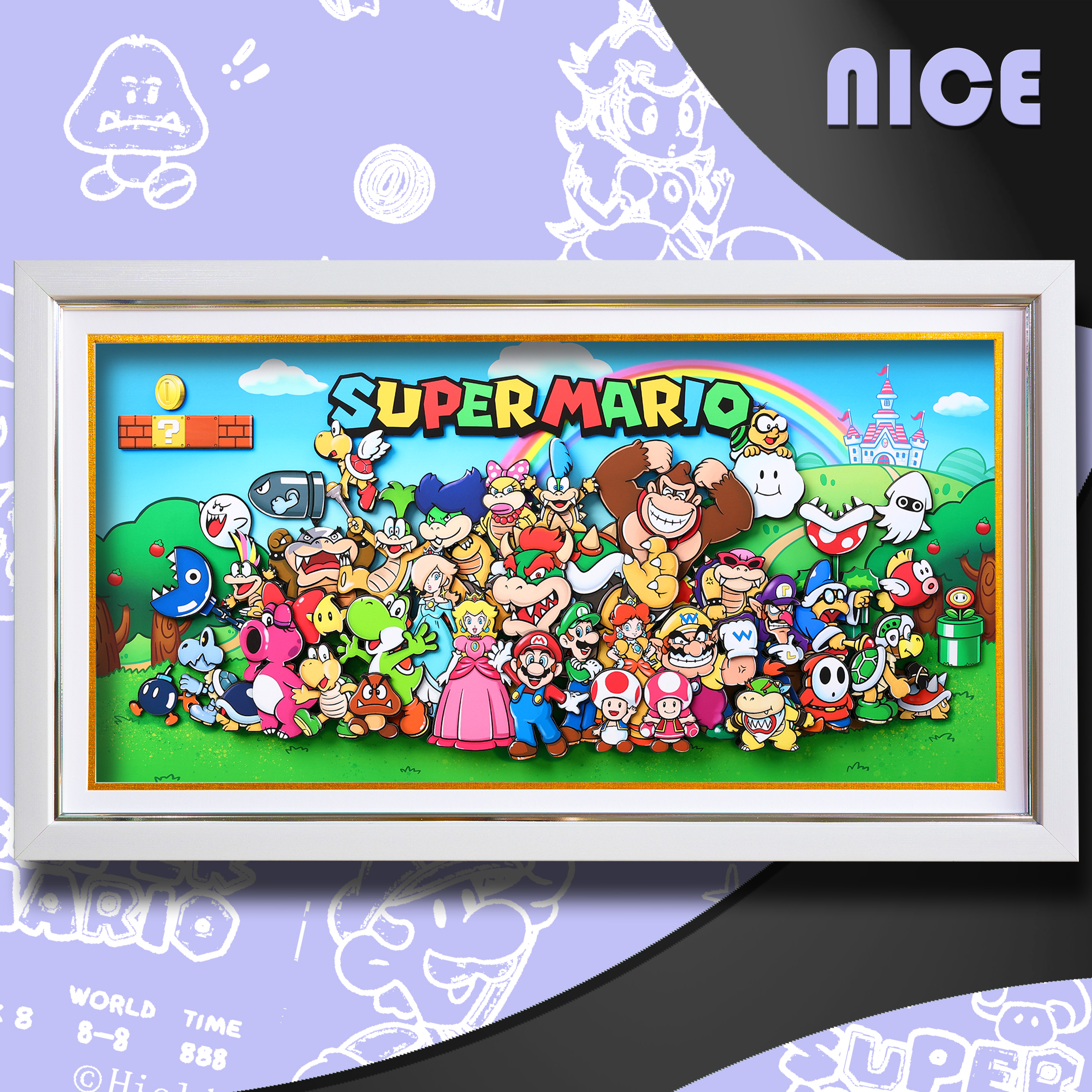 超級瑪麗 3D立體畫-ZUIHANG SHOP