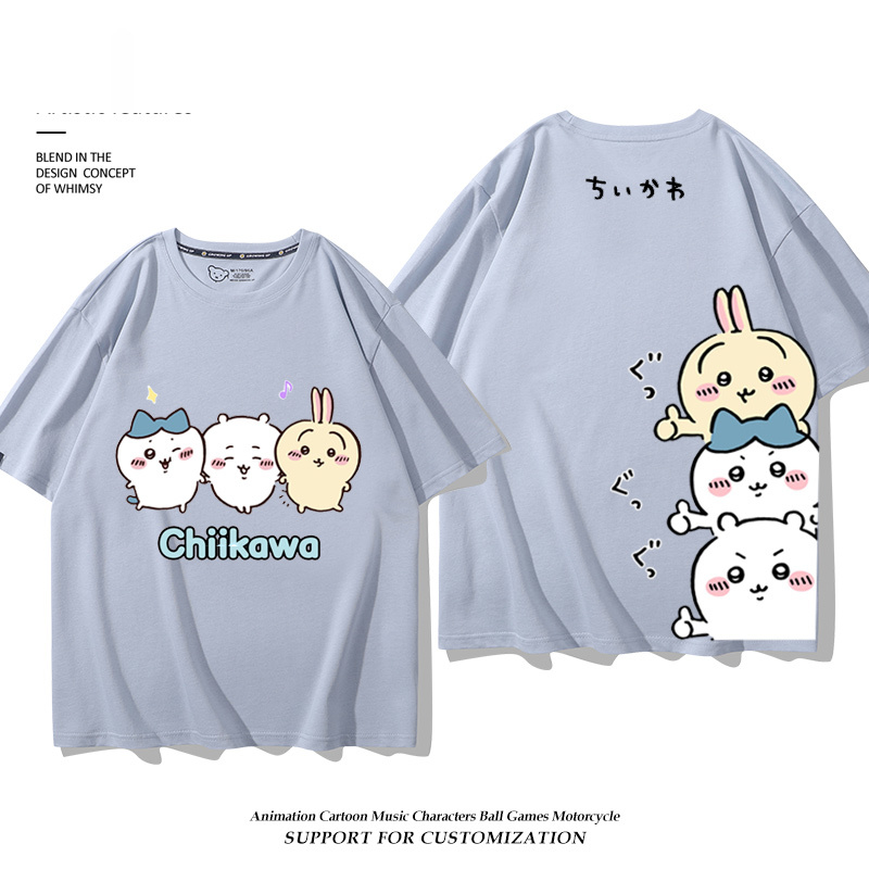 Chiikawa 2025親子情侶男女同款 印花短袖T恤-ZUIHANG SHOP