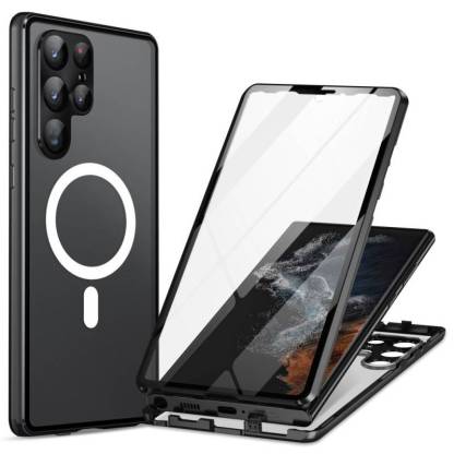 三星 新品上市 雙面鋼化玻璃磁吸手機殼