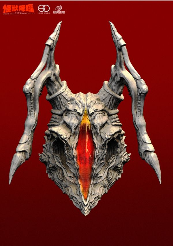 【預購】乘風工作室 怪獸降臨50再造怪獸系列 《宇宙暴龍祖頓》GK白膜