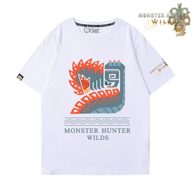 魔物獵人荒野印花短袖T恤