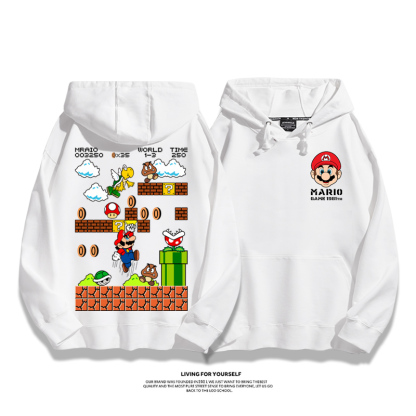 超級瑪利歐新款 親子情侶男女款連帽衛衣-ZUIHANG SHOP
