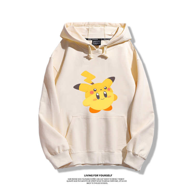 星之卡比新款 親子情侶男女款連帽衛衣