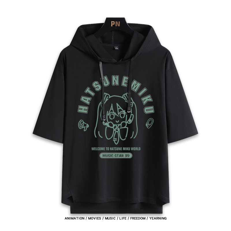 初音未來 連帽短袖T恤