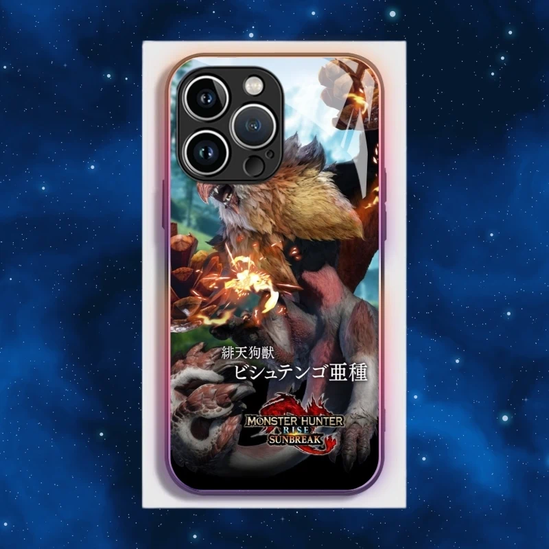 魔物獵人智能夜光玻璃手機殼