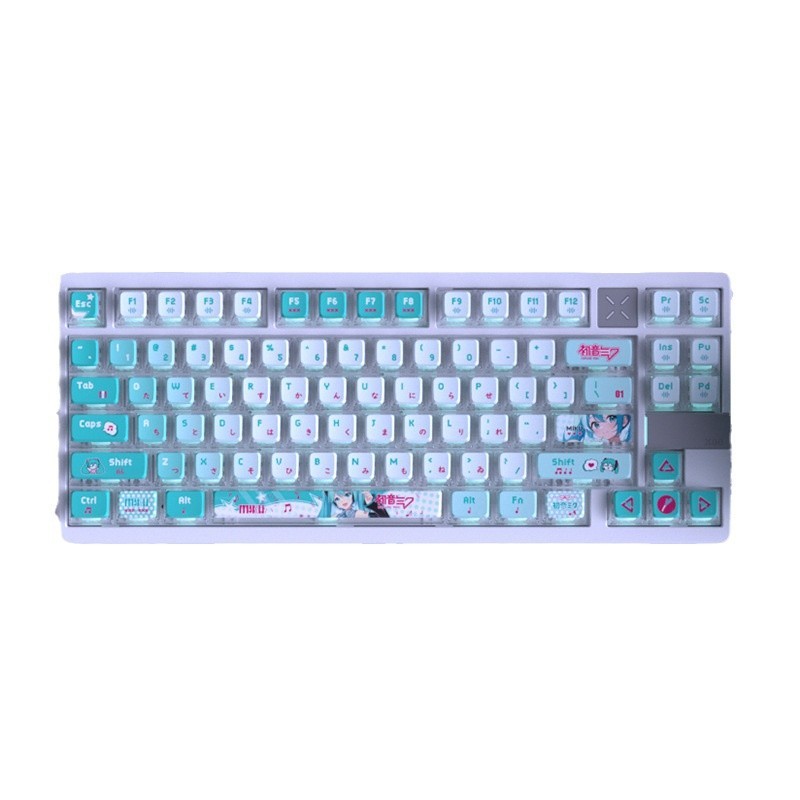 初音未來 122鍵 四面透光布丁鍵帽-ZUIHANG SHOP