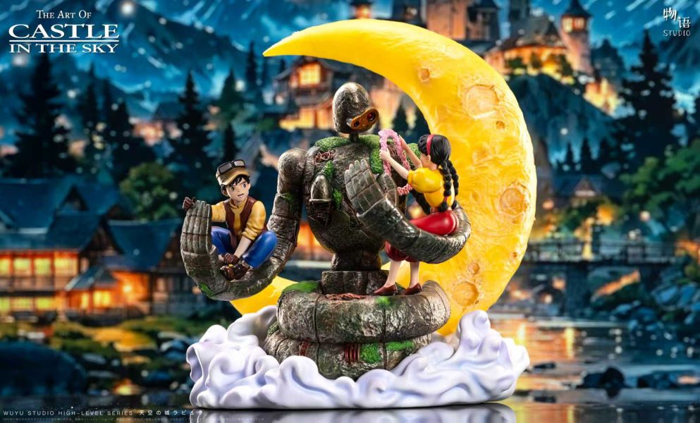 【預購】物語工作室 宮崎駿桌面系列06 天空之城-愛的擁抱