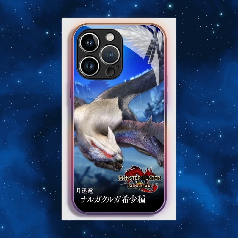 魔物獵人智能夜光玻璃手機殼