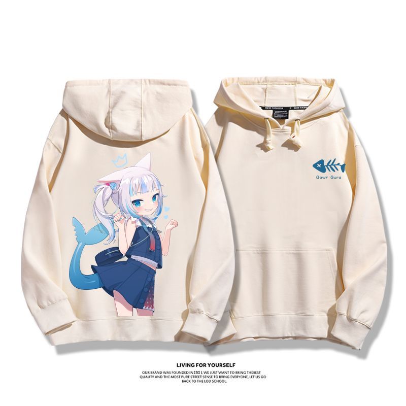 Gawr Gura 2025秋冬新款 親子情侶男女連帽衛衣-ZUIHANG SHOP