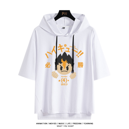 排球少年 連帽短袖T恤-ZUIHANG SHOP