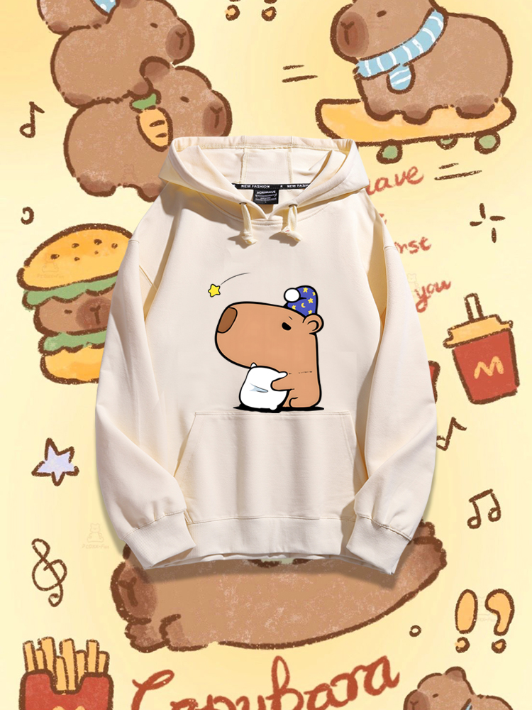 卡皮巴拉新款 親子情侶男女款連帽衛衣-ZUIHANG SHOP