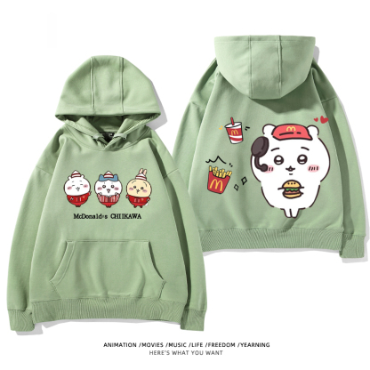 Chiikawa新款 親子情侶男女款連帽衛衣-ZUIHANG SHOP