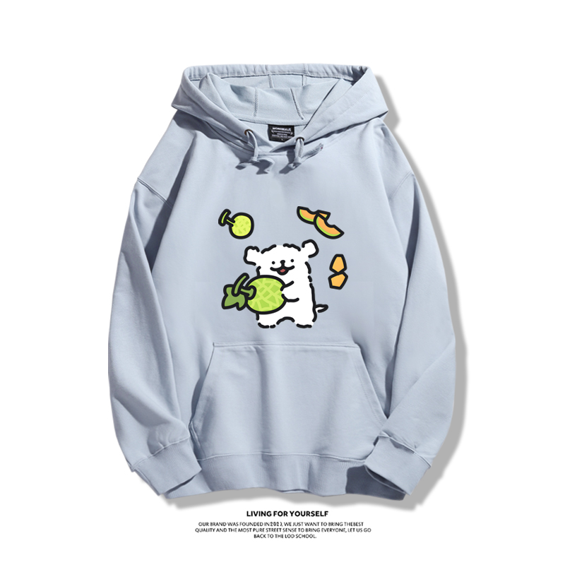 線條小狗新款 親子情侶男女款連帽衛衣-ZUIHANG SHOP