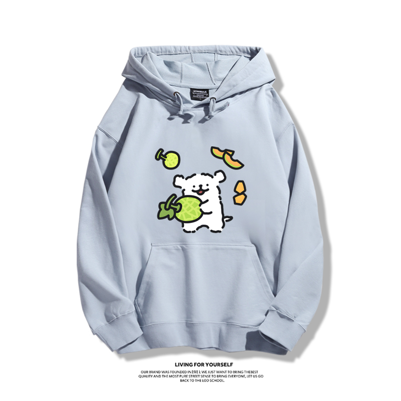 線條小狗新款 親子情侶男女款連帽衛衣-ZUIHANG SHOP