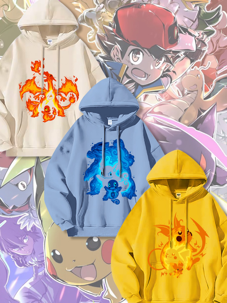寶可夢新款 親子情侶男女款連帽衛衣-ZUIHANG SHOP