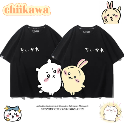 Chiikawa 2025親子情侶男女同款 印花短袖T恤-ZUIHANG SHOP