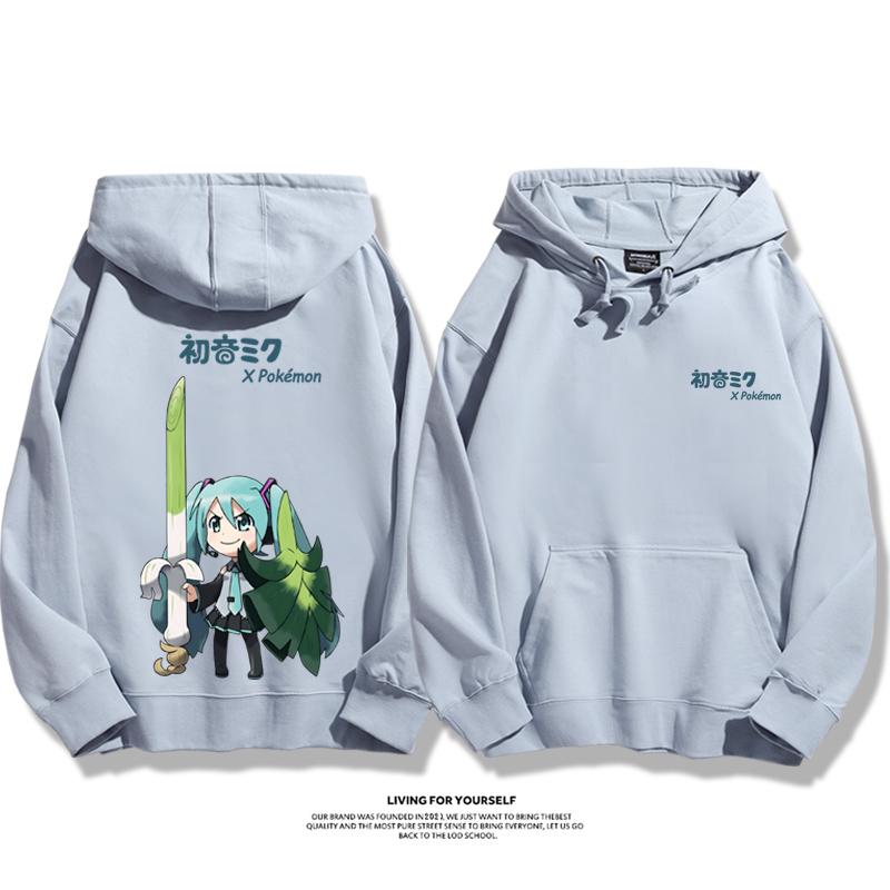 初音未來聯名鵝鴨殺新款 親子情侶男女款連帽衛衣-ZUIHANG SHOP