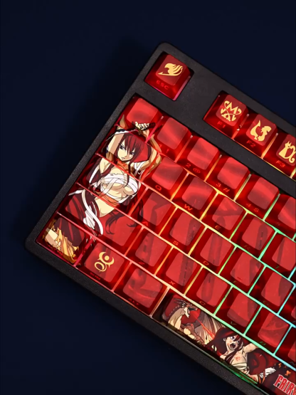 妖精的尾巴透光RGB108鍵標準配列衛星軸鍵帽