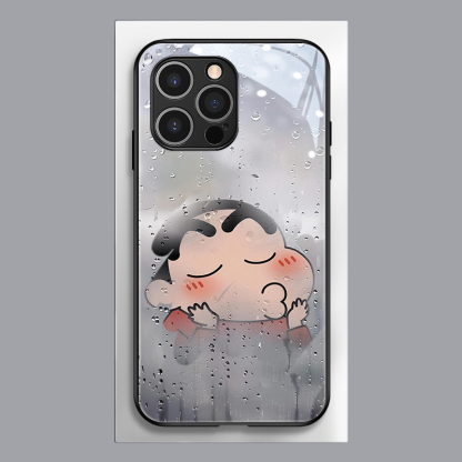 蠟筆小新新款高清全包防摔玻璃殼-ZUIHANG SHOP