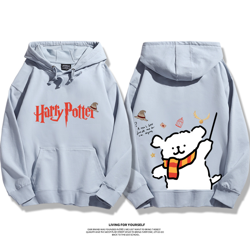 線條小狗 X 哈利波特聯名 親子情侶男女款連帽衛衣-ZUIHANG SHOP