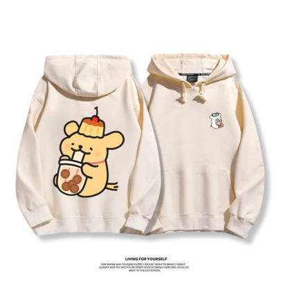 線條小狗 2025秋冬新款 親子情侶男女連帽衛衣