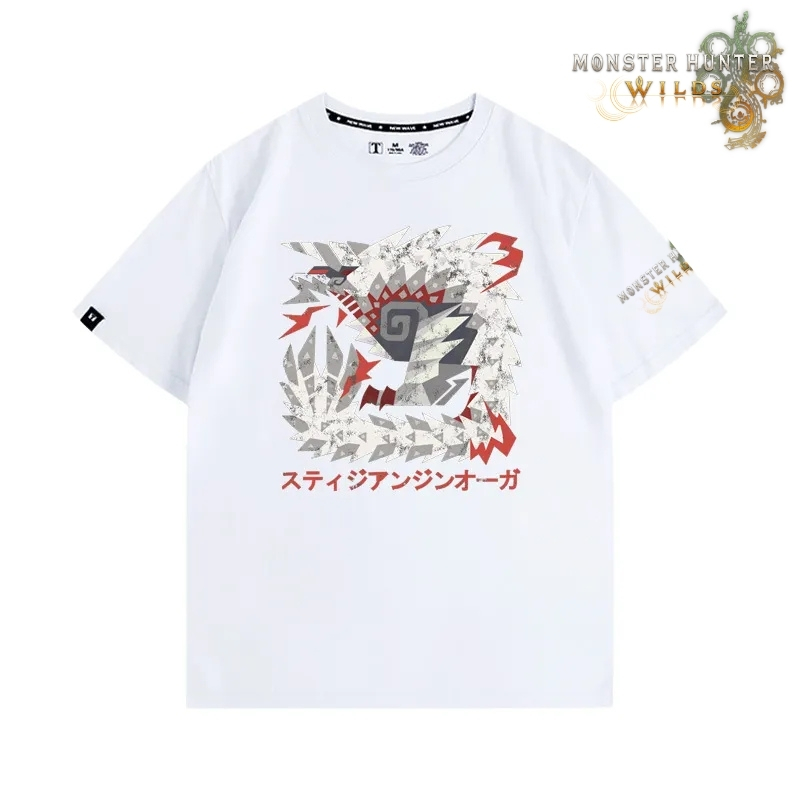 魔物獵人荒野印花短袖T恤