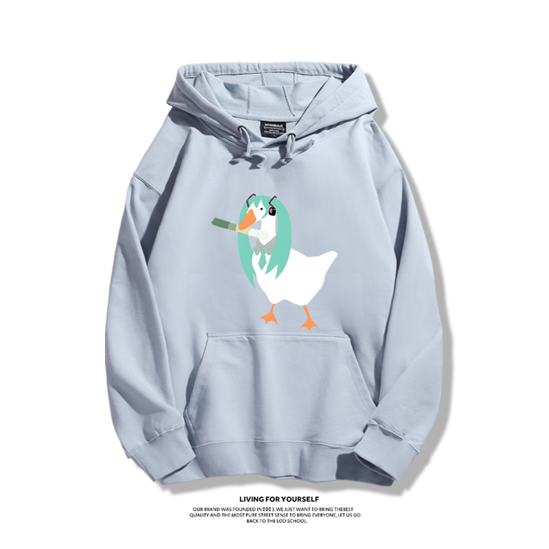 初音未來聯名鵝鴨殺新款 親子情侶男女款連帽衛衣-ZUIHANG SHOP