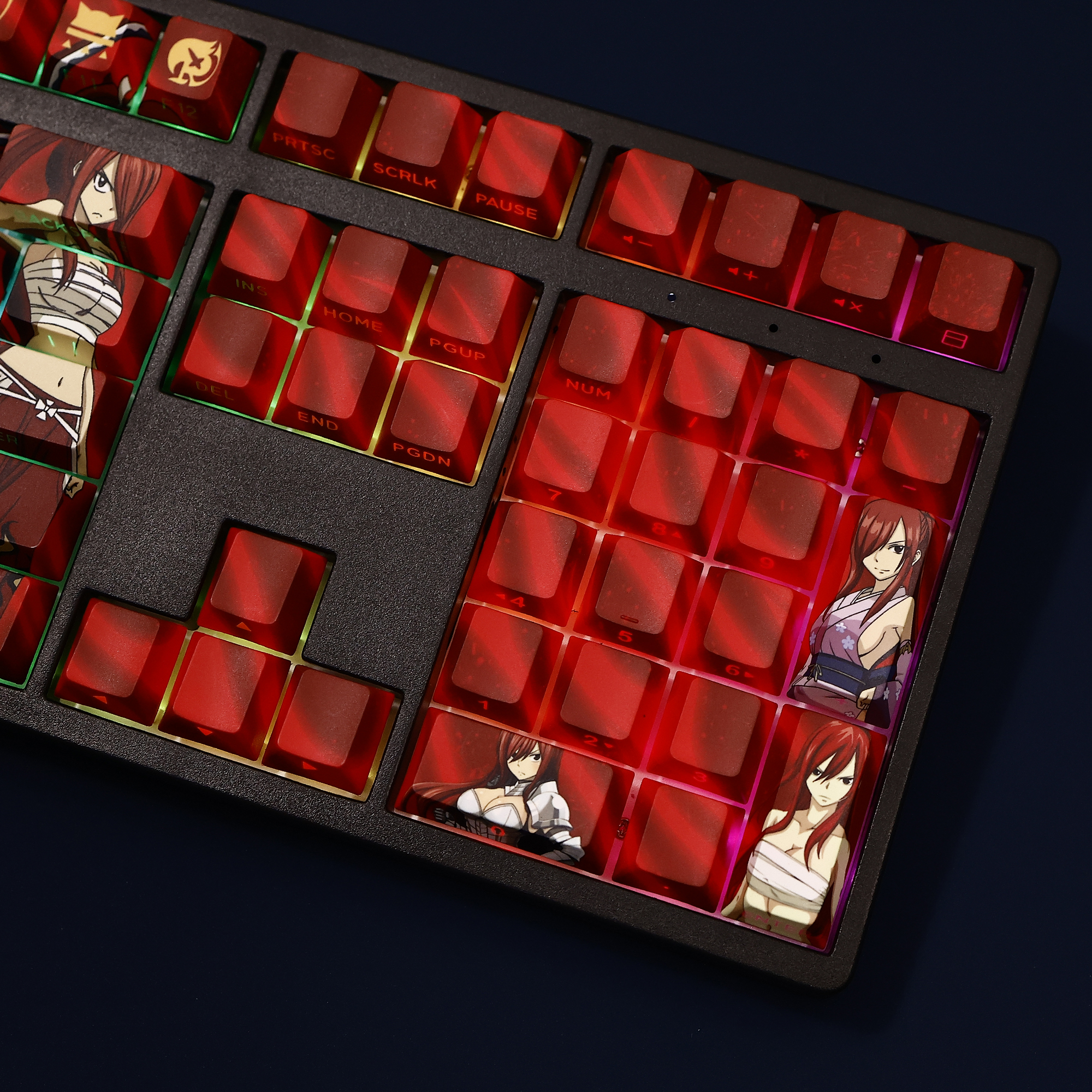 妖精的尾巴透光RGB108鍵標準配列衛星軸鍵帽-ZUIHANG SHOP