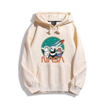 咱們三只裸熊聯名nasa新款 親子情侶男女款連帽衛衣-ZUIHANG SHOP