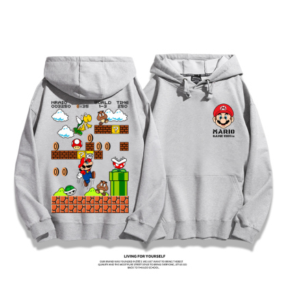 超級瑪利歐新款 親子情侶男女款連帽衛衣-ZUIHANG SHOP