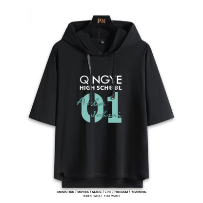 排球少年 連帽短袖T恤-ZUIHANG SHOP