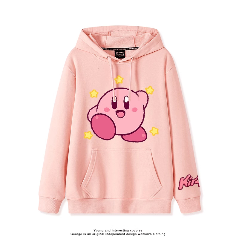 星之卡比 2025秋冬新款 親子情侶裝連帽衛衣