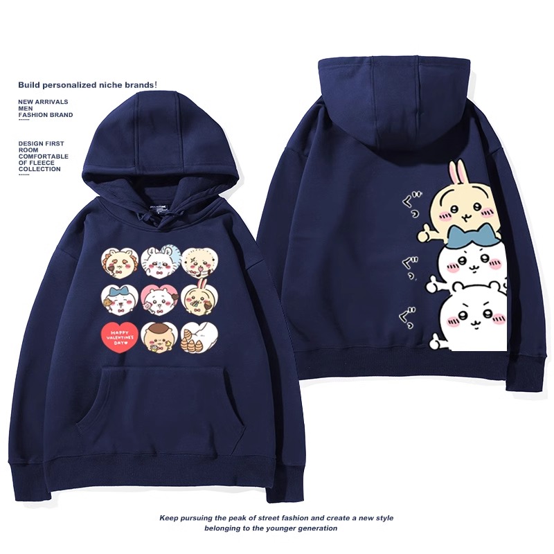 Chiikawa新款 親子情侶男女款連帽衛衣-ZUIHANG SHOP