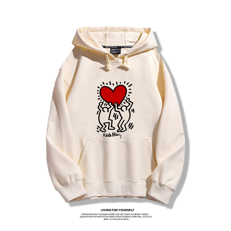 keith haring新款 親子情侶男女款連帽衛衣-ZUIHANG SHOP