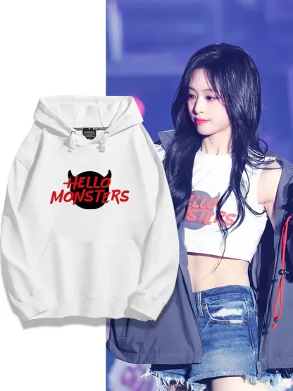 BABYMONSTER 2025秋冬新款 親子情侶男女連帽衛衣