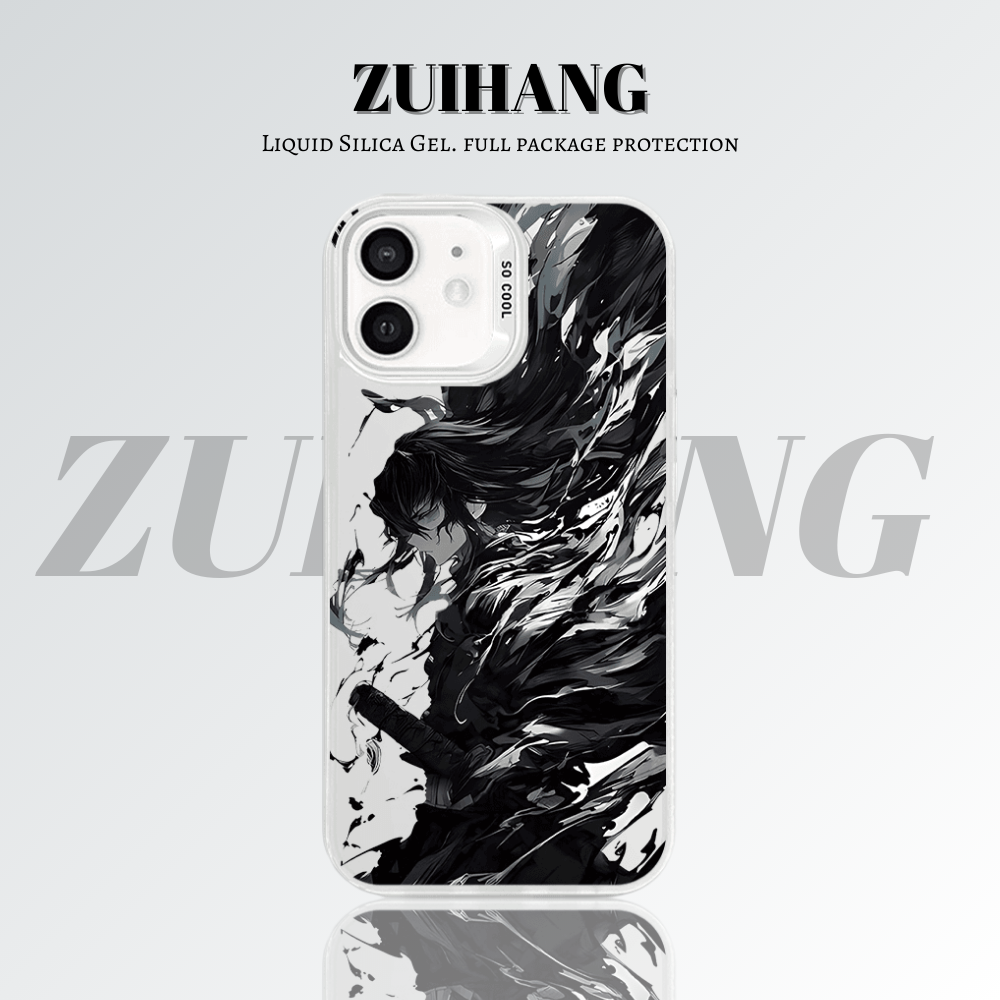 【大集合2.0】動漫彩銀線條漸變防摔手機殼-ZUIHANG SHOP