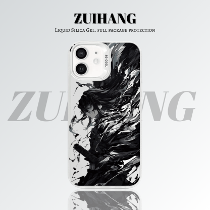 【大集合2.0】動漫彩銀線條漸變防摔手機殼-ZUIHANG SHOP