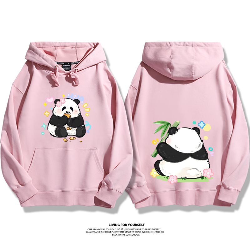 花花果賴熊貓新款 親子情侶男女款連帽衛衣-ZUIHANG SHOP