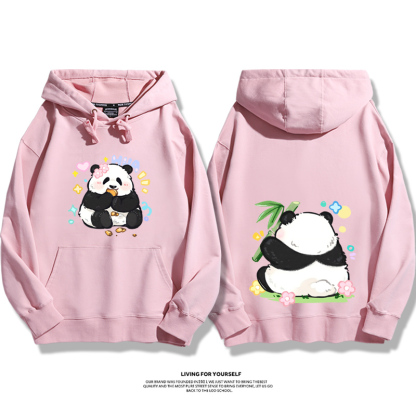 花花果賴熊貓新款 親子情侶男女款連帽衛衣-ZUIHANG SHOP