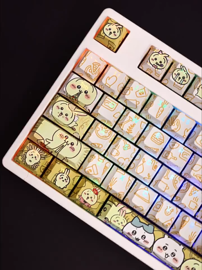 Chiikawa透光RGB108鍵標準配列衛星軸鍵帽