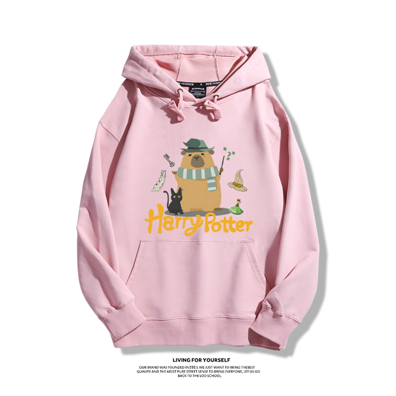 可愛水豚君卡皮巴拉新款 親子情侶男女款連帽衛衣-ZUIHANG SHOP