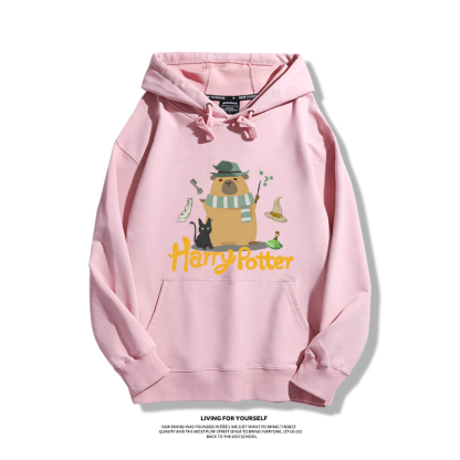 可愛水豚君卡皮巴拉新款 親子情侶男女款連帽衛衣-ZUIHANG SHOP