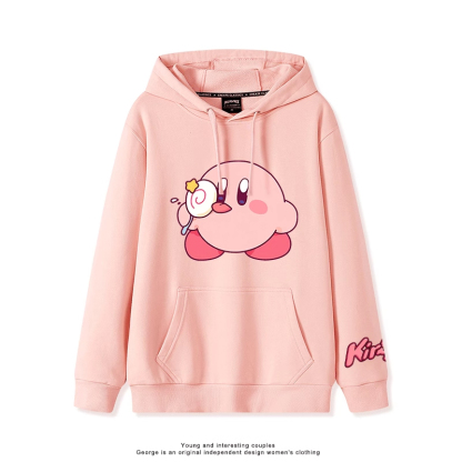 星之卡比 2025秋冬新款 親子情侶裝連帽衛衣