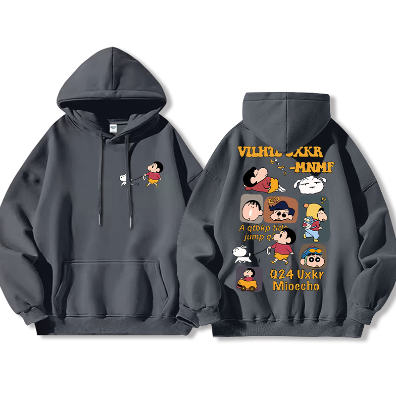 蠟筆小新新款 親子情侶男女款連帽衛衣-ZUIHANG SHOP