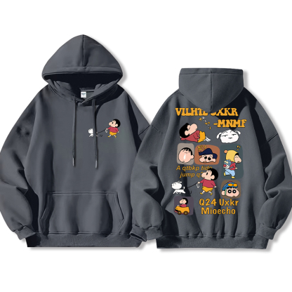 蠟筆小新新款 親子情侶男女款連帽衛衣-ZUIHANG SHOP