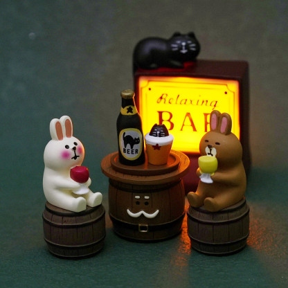 日式酒吧貓咪LED小夜燈｜辦公室/咖啡店氛圍燈｜創意擺件禮物-ZUIHANG SHOP