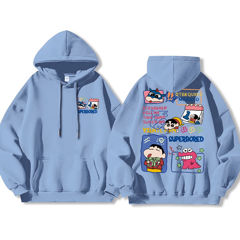 蠟筆小新新款 親子情侶男女款連帽衛衣-ZUIHANG SHOP